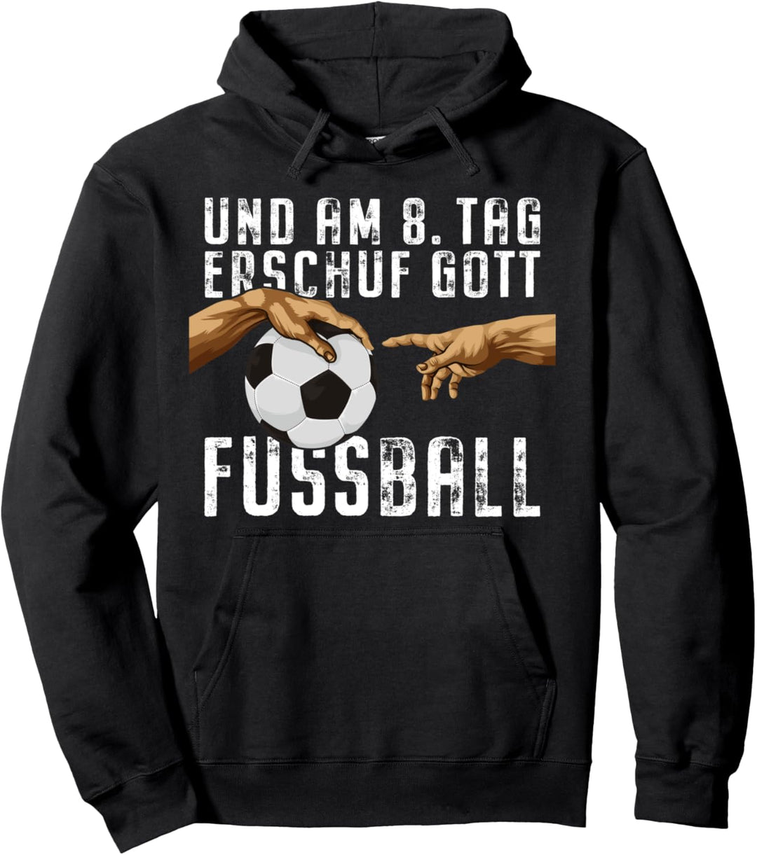 Fussball Michelangelos Hand Die Erschaffung Adams "Am 8. Tag" Pullover Hoodie