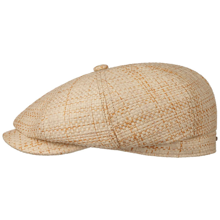 Stetson Hatteras New Toyo Flatcap Schirmmütze Ballonmütze Strohcap Herren - mit Schirm Frühling-Somm