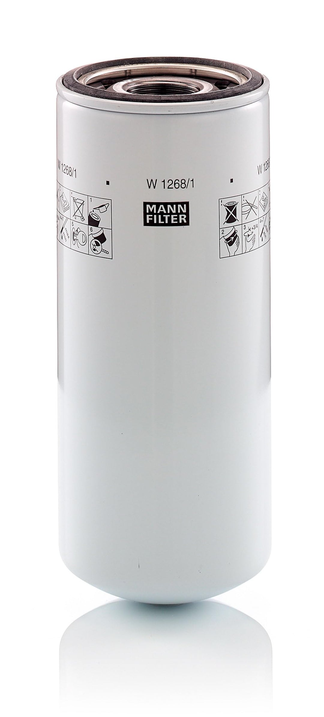 MANN-FILTER W 1268/1 Ölfilter – Für Nutzfahrzeuge