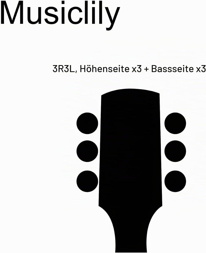 Musiclily Pro 3L3R Baker Style Klassische Gitarre Mechaniken Stimmwirbel Tuning Pegs Machine Heads S