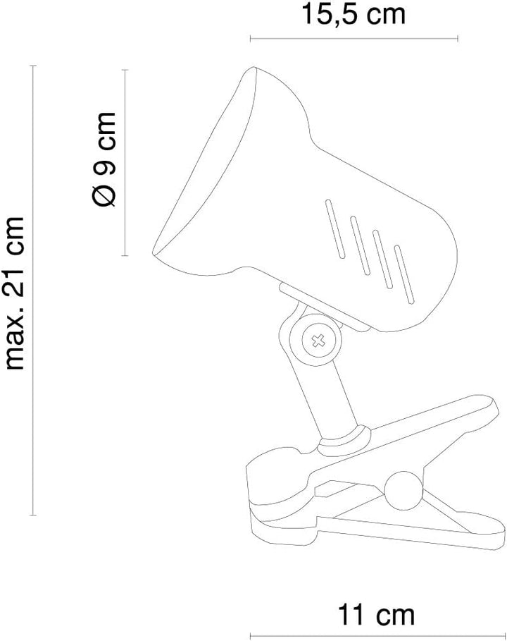GLOBO Praktische Schreib Tisch Leuchte Klemm Strahler Regal Spot Lampe 5496