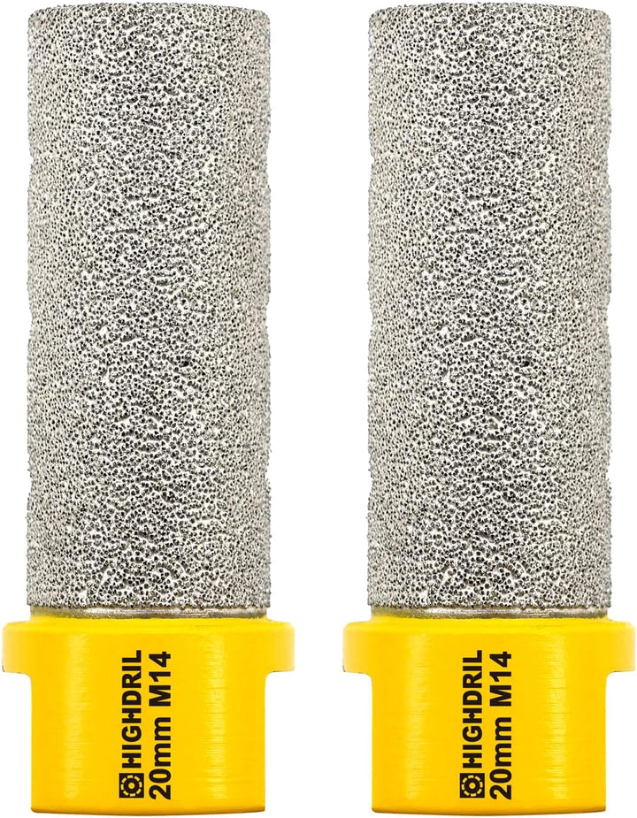 Diamant Fingerfräser Durchmesser,HIGHDRIL 2 Stück 20mm M14 Gewinde Vergrösserung Vorhandener Löcher
