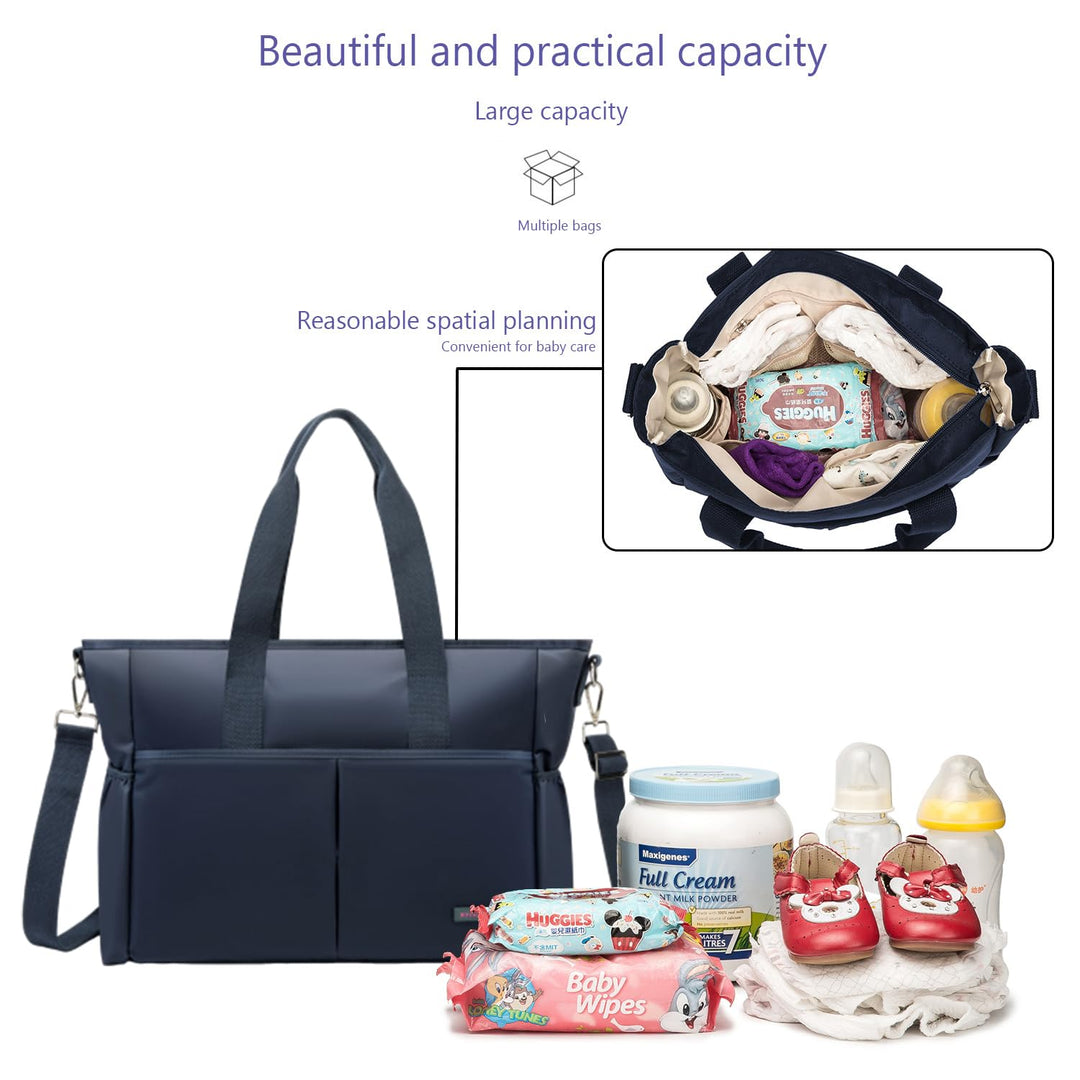 ROYALFAIR Baby Wickeltasche Klein für Unterwegs Reise Wickeltasche Bote Messenger mit Isoliertasche