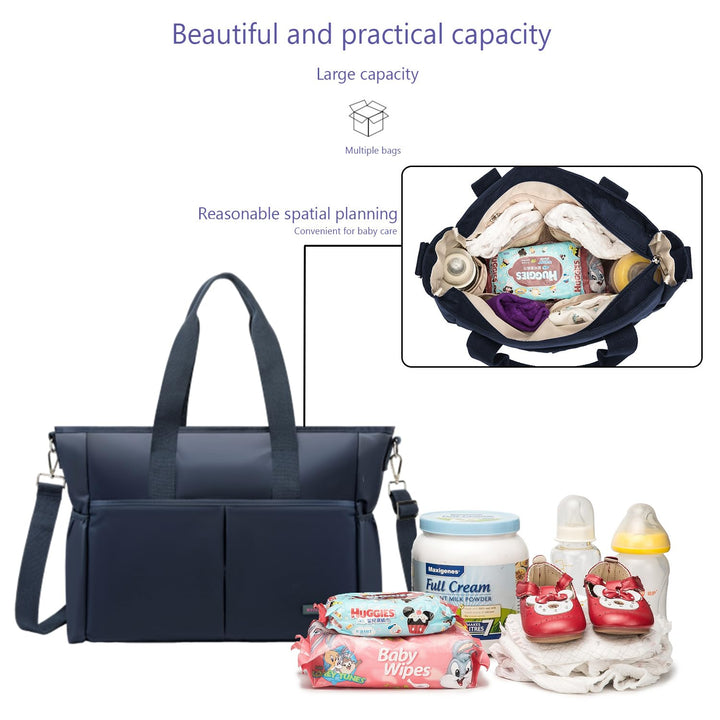 ROYALFAIR Baby Wickeltasche Klein für Unterwegs Reise Wickeltasche Bote Messenger mit Isoliertasche