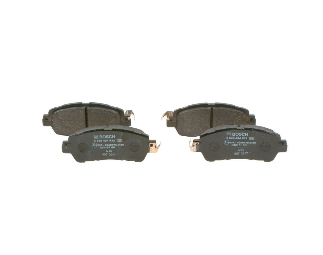 Bosch BP2006 Bremsbeläge - Vorderachse - ECE-R90 Zertifizierung - vier Bremsbeläge pro Set
