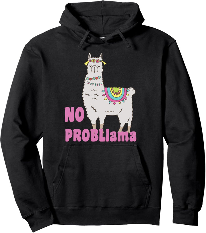No Probllama Shirt Lama Vintage Alpaka Kein Problem Shirt Pullover Hoodie