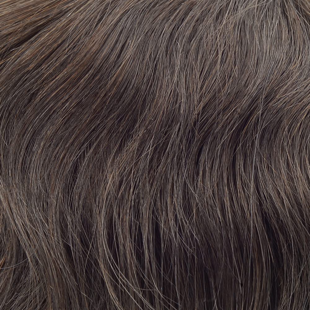 Lordhair Knotenlos Toupet für Männer, Haut Eben Injiziert Mensch Haar System, Basisgrösse 8x10 Zoll