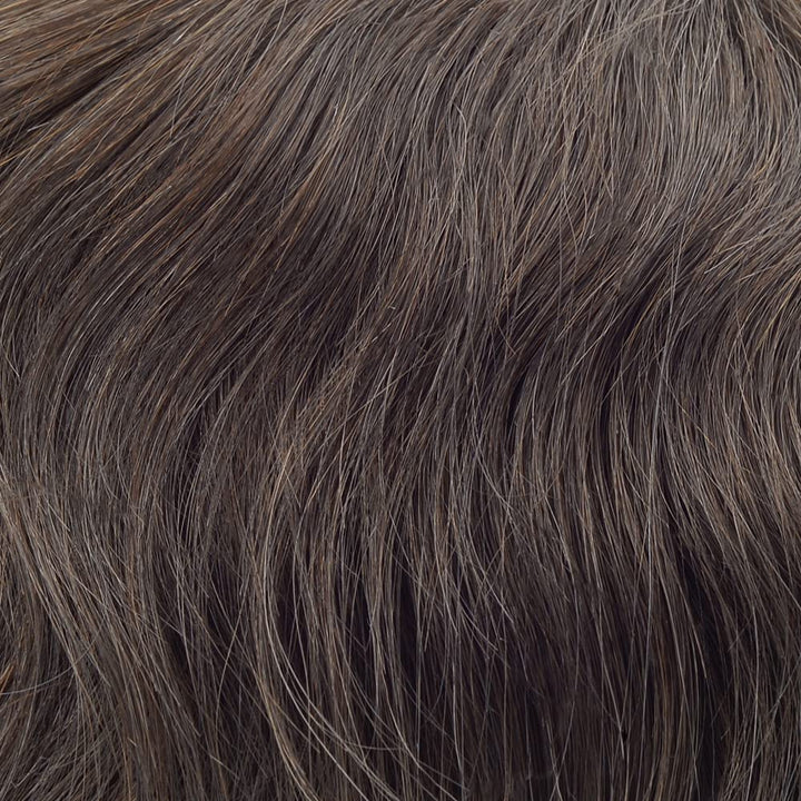 Lordhair Knotenlos Toupet für Männer, Haut Eben Injiziert Mensch Haar System, Basisgrösse 8x10 Zoll