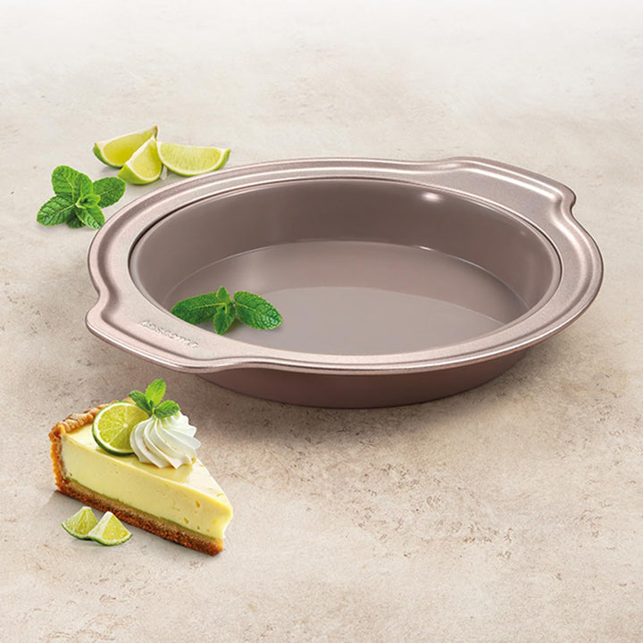 Tescoma Delicia Kuchenform aus Silikon mit Metallrand, Durchmesser 22 cm Runde Kuchenform, Runde Kuc