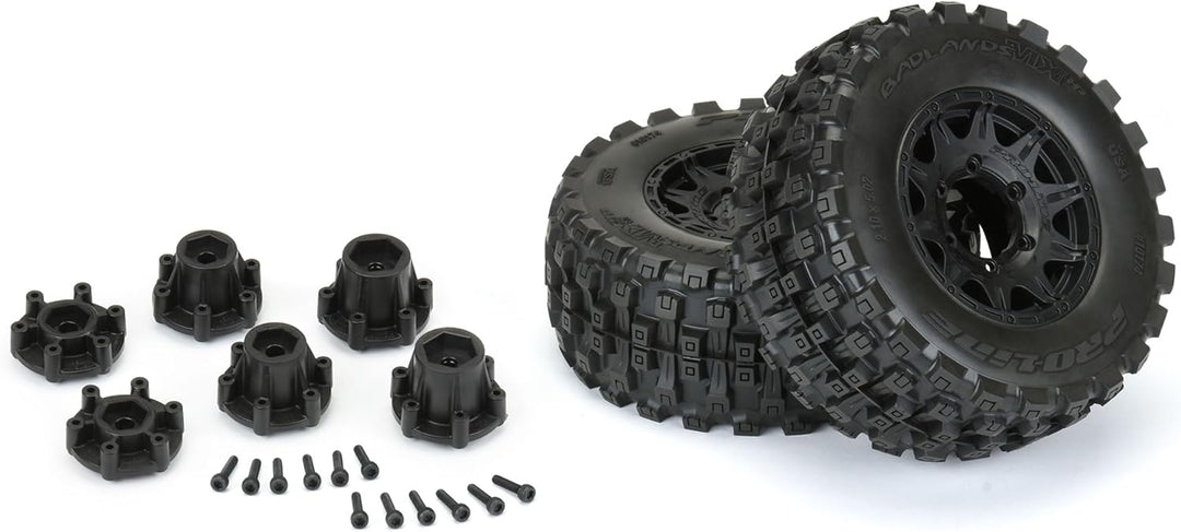 1/10 Badlands MX28 BELTED F/R 2.8" MT Tires MTD 12mm/14mm Raid (2)