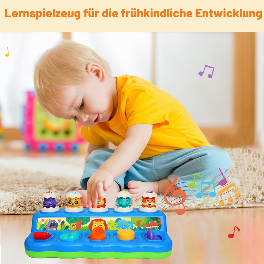 Baby Spielzeug ab 1 Jahr, Pop up Baby Montessori Spielzeug 6 7 8 9 10 12 18 Monate Mädchen Junge mit