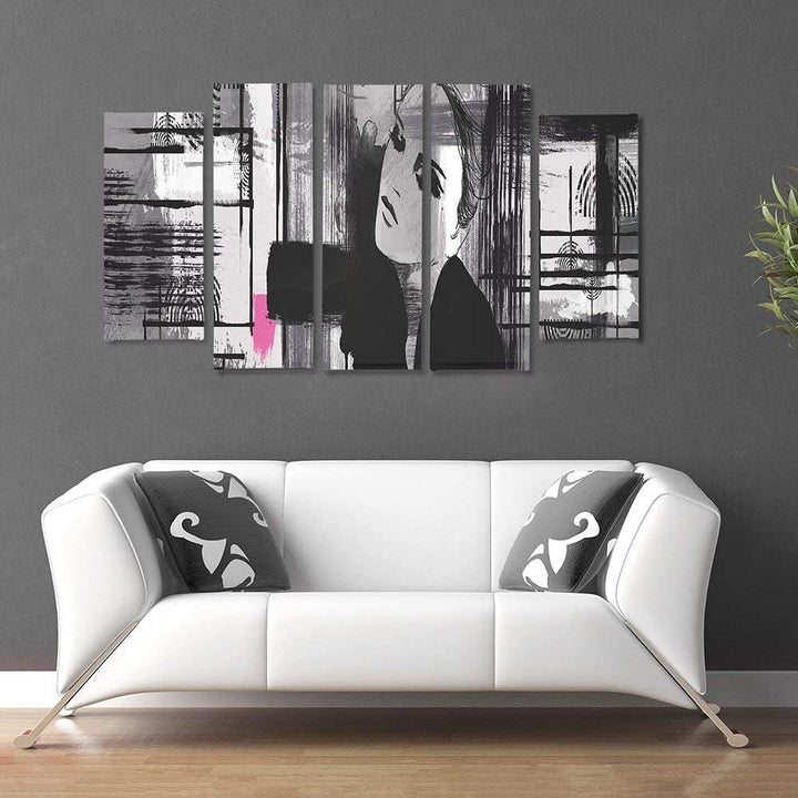 Feeby. Wandbild - 5 Teile - Deco Bild, gedrucktes Bild, Foto, Deco Panel, XXL, 5-Teilig, Typ B, 250x