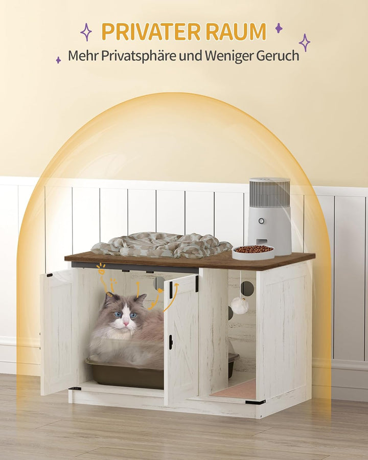Hzuaneri Katzenschrank, Katzentoilette, Katzenklo Schrank, Versteckte Katzentoilette Kabinett Möbel