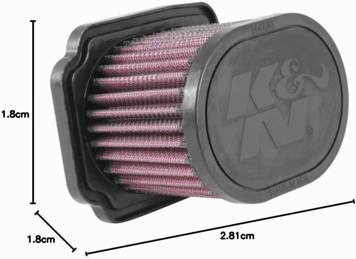 K&N YA-6814 Motorrad Luftfilter, Rot