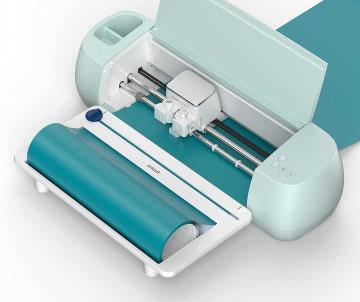 Cricut 2009039, Silber, Roll Holder for Explore 3 and Maker 3 & Schneidematte Bundle mit Schneidemat