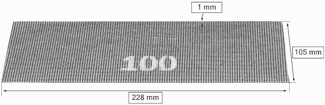 KOTARBAU® 50er Set Schleifgitter für Rigipsschleifer zum Schleifen von Trockenbau 100 100 50, 100 50