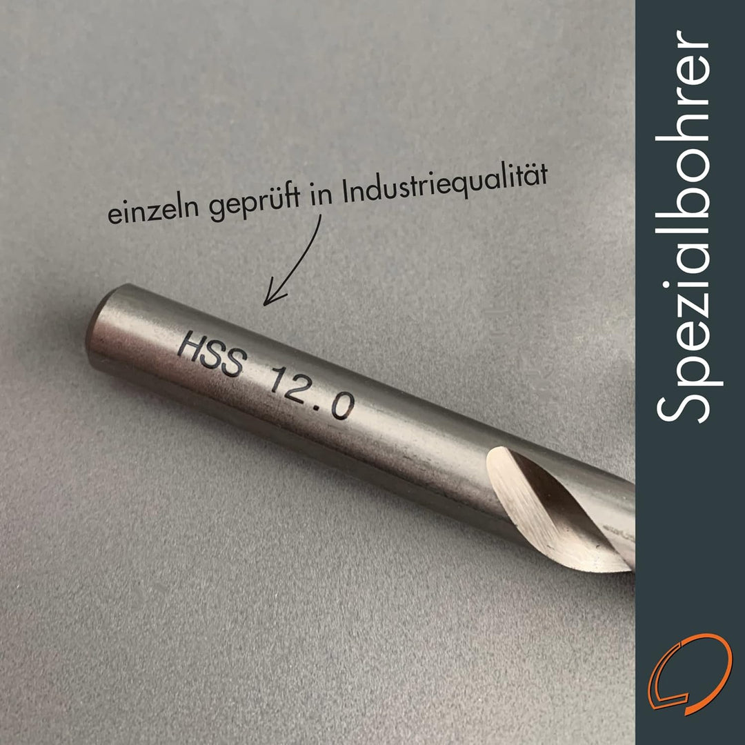 Bohrer Acrylglas HSS Ø 9 mm für Acryl und Kunststoffe mit Spezialschliff für ein sicheres und sauber