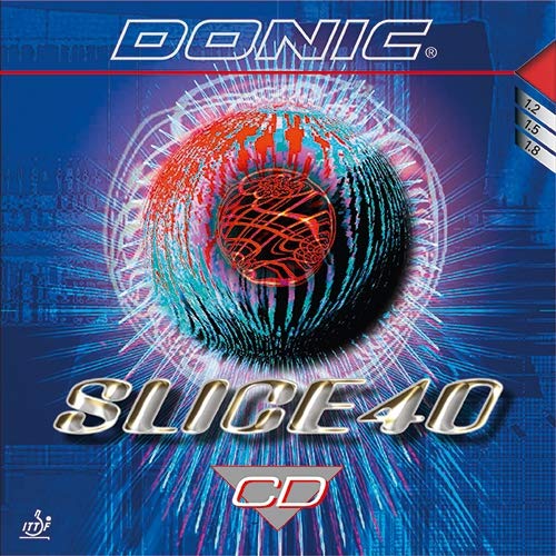 DONIC Belag Slice 40 CD Farbe 1,2 mm, schwarz, Grösse 1,2 mm, schwarz