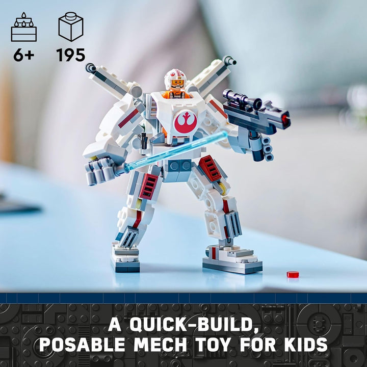 LEGO Star Wars Luke Skywalker X-Wing Mech, baubare Star Wars Actionfigur mit Luke Skywalker Spielzeu