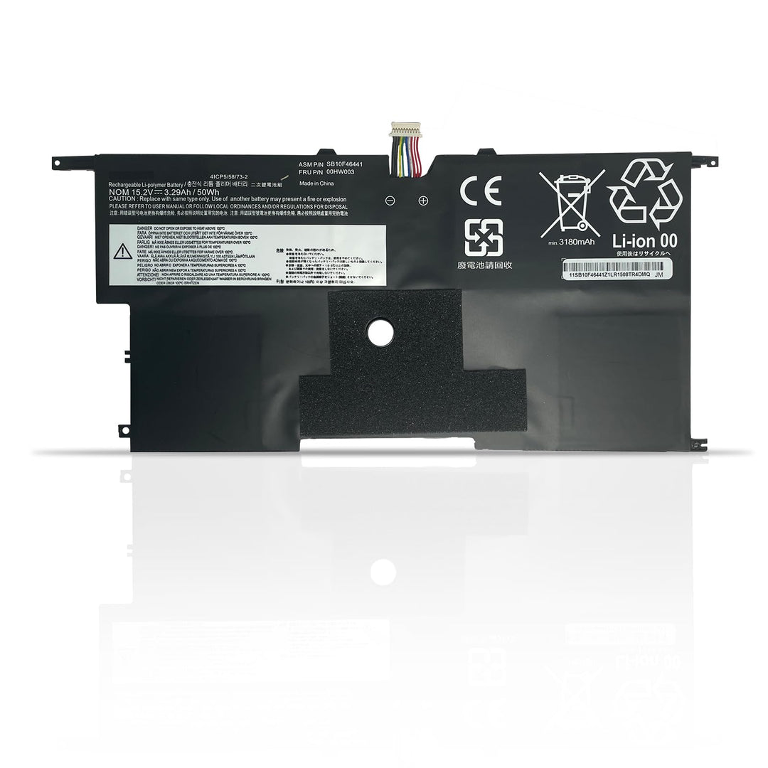 00HW003 00HW002 SB10F46440 SB10F46441 Laptop-Akku Kompatibel mit Lenovo ThinkPad X1 Carbon Gen 3 201