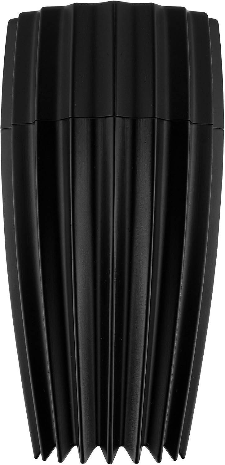 Alessi WAL03 B Grind Salz-/Pfeffer- und Gewürzmühle - Gussaluminium, schwarz., 7,50 x 7,50 x 14,20 c