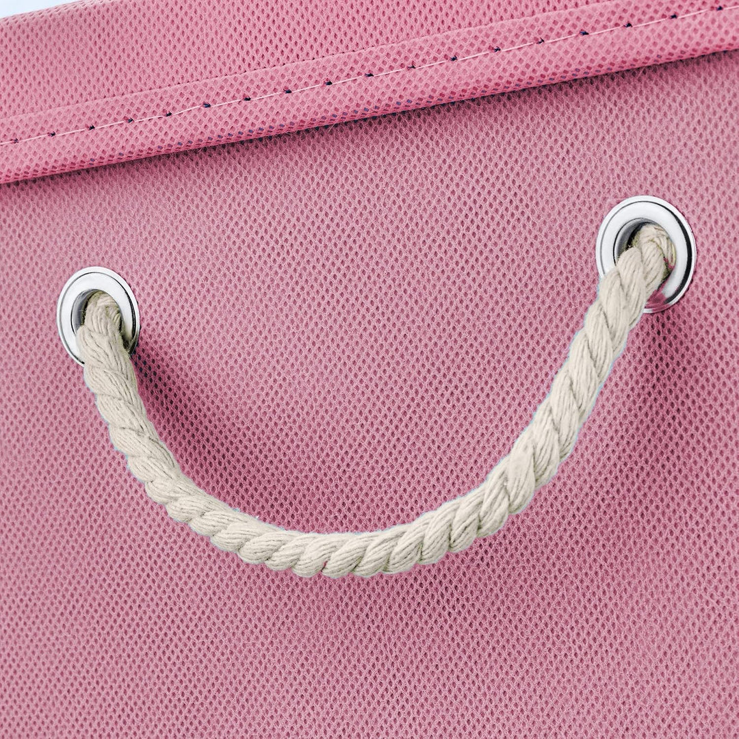 Stick&Shine Faltbare bunte Aufbewahrungsbox mit passendem Deckel, 30 x 30 x 30 cm, Rosa Blau, Blau.,