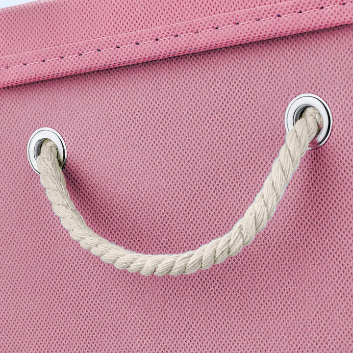 Stick&Shine Faltbare bunte Aufbewahrungsbox mit passendem Deckel, 30 x 30 x 30 cm, Rosa Blau, Blau.,