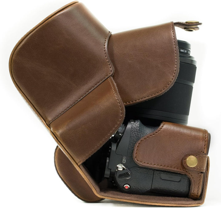 MegaGear Sony Alpha A7S II, A7R II, A7 II (28-70mm) Ever Ready Leder Kamera-Case mit Trageriemen und