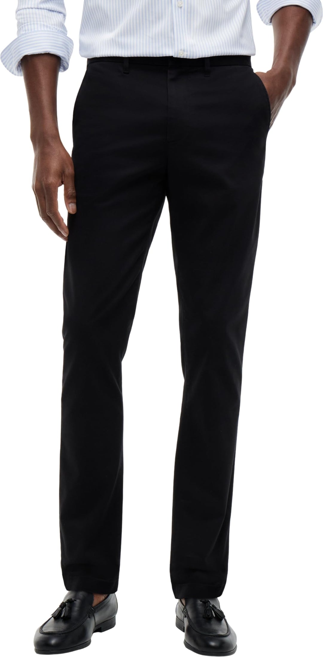 Tommy Hilfiger Herren Hose Bleecker Chino 1985 Pima Cotton Chino 31W / 36L Black (Black), 31W / 36L