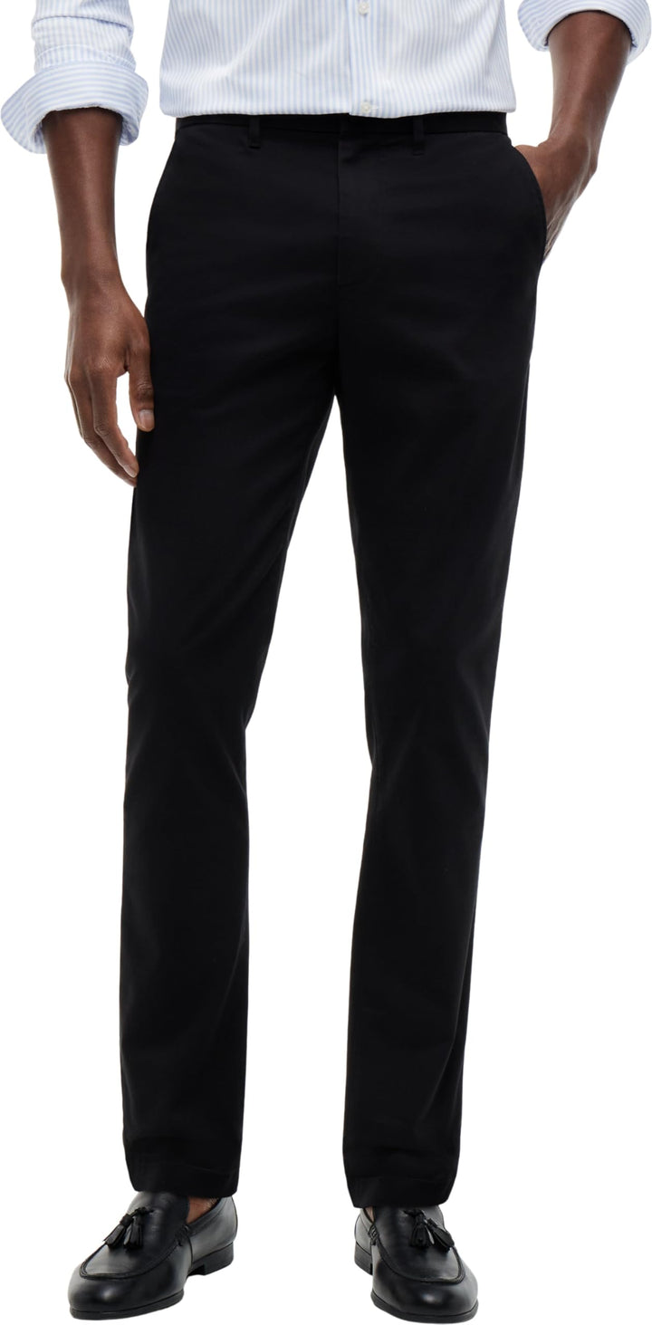 Tommy Hilfiger Herren Hose Bleecker Chino 1985 Pima Cotton Chino 31W / 36L Black (Black), 31W / 36L