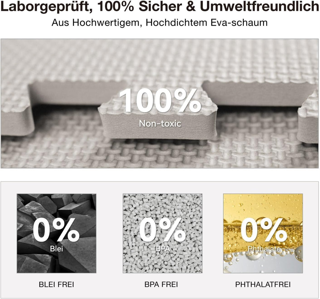 AIRHOP Bodenschutzmatte Fitness Matte Extra Dicke Bodenmatten, rutschfeste Schutzmatten Fitnessraum,