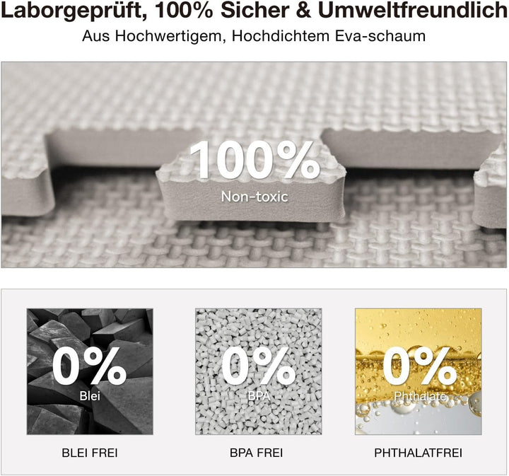 AIRHOP Bodenschutzmatte Fitness Matte Extra Dicke Bodenmatten, rutschfeste Schutzmatten Fitnessraum,