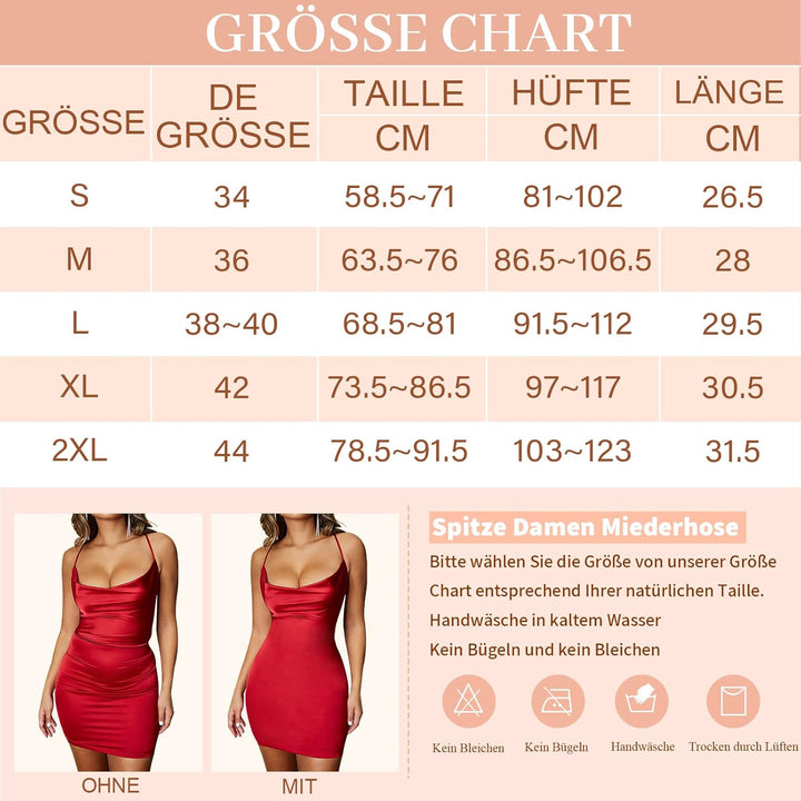 YARRCO Bauchweg Unterhose Damen Shapewear Nahtlose Miederhhose Hohe Taille Kurze Miederpants Body Sh