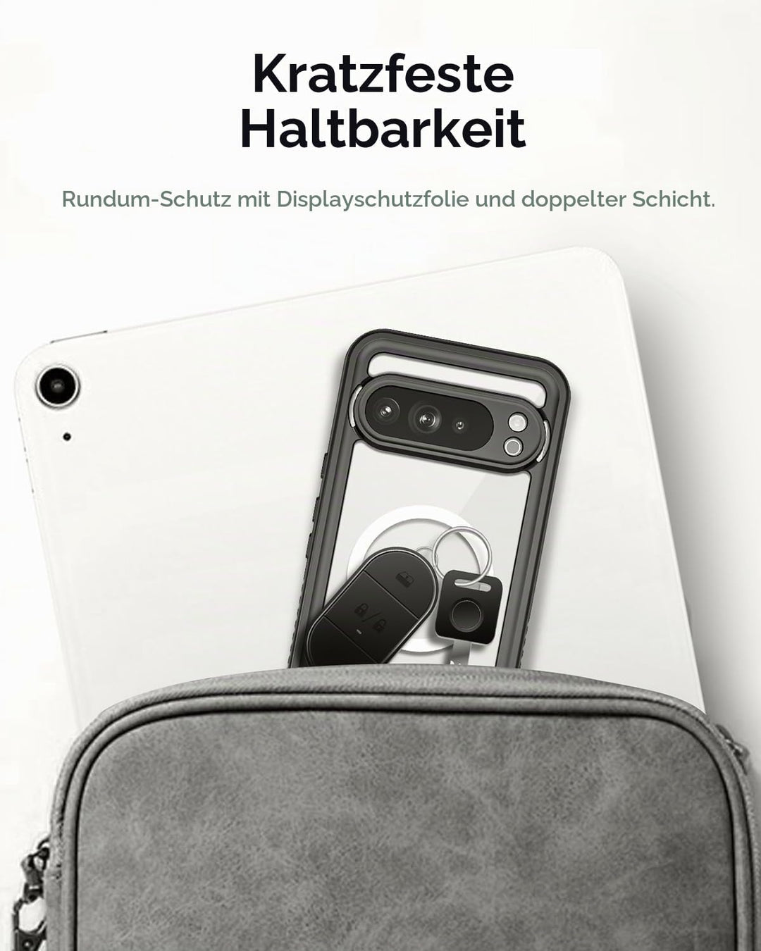 Miimall Kompatibel mit Google Pixel 10 Pro XL 360 Gard Hülle Wasserdicht, [HD Displayschutz+Kamerasc
