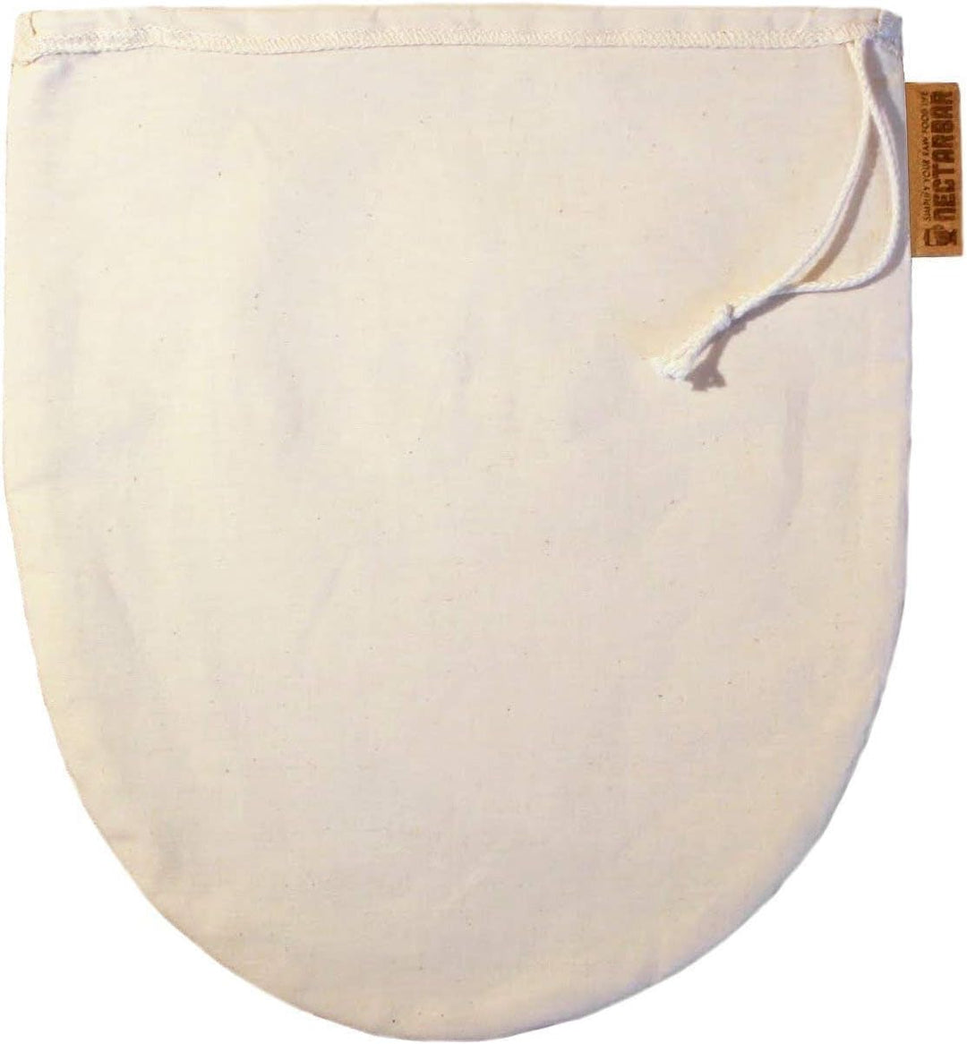 Nussmilchbeutel Baumwolle 24 x 27 cm – handgefertigt – Eco Nut Milk Bag – Filterbeutel für Mandelmil