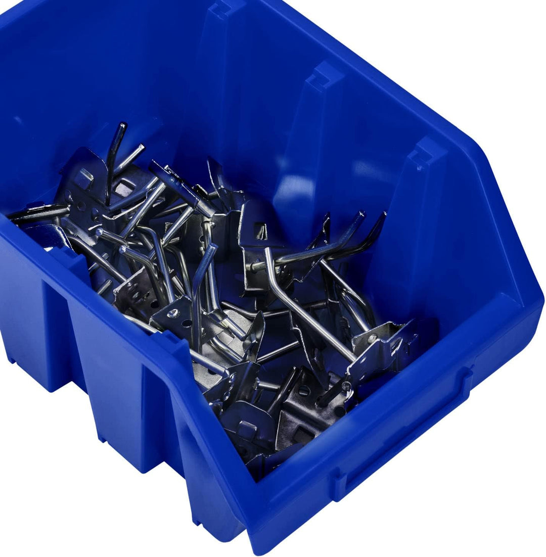 PAFEN Stapelboxen Set – 10x Stapelbox für Werkzeugwand 243 x 125 x 175 mm – Sichtbox Stapelkasten St