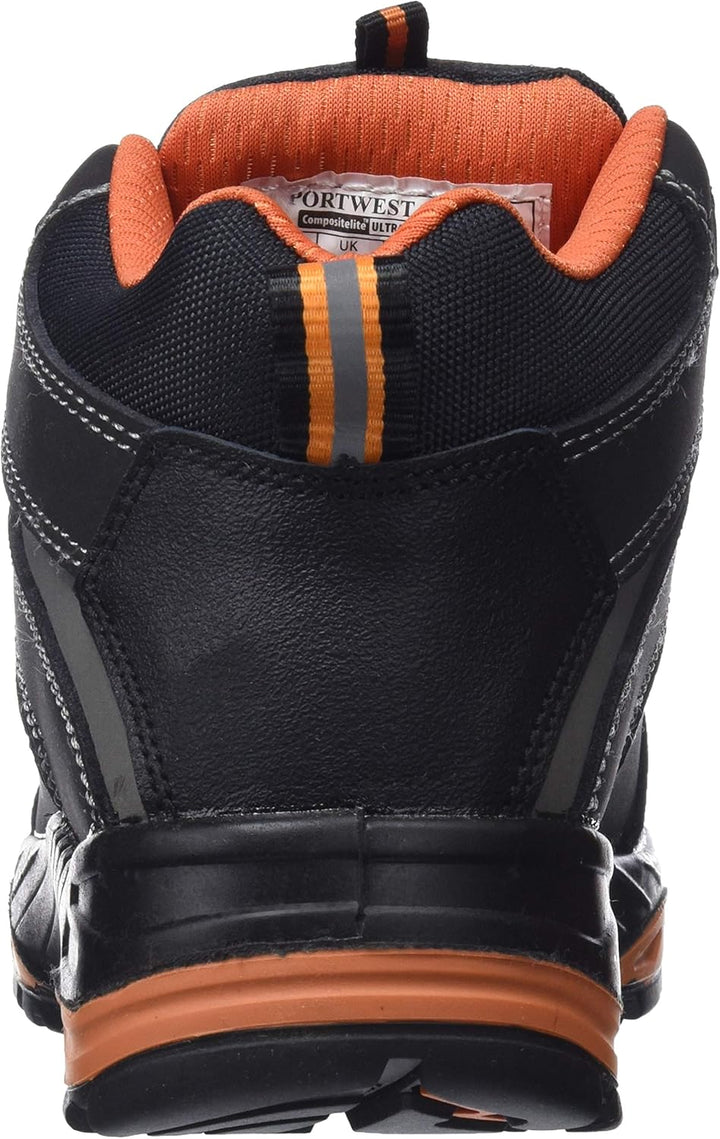 Portwest Portwest Compositelite Sicherheitsstiefel Operis S3 HRO, Grösse: 37, Farbe: Schwarz, FC60BK