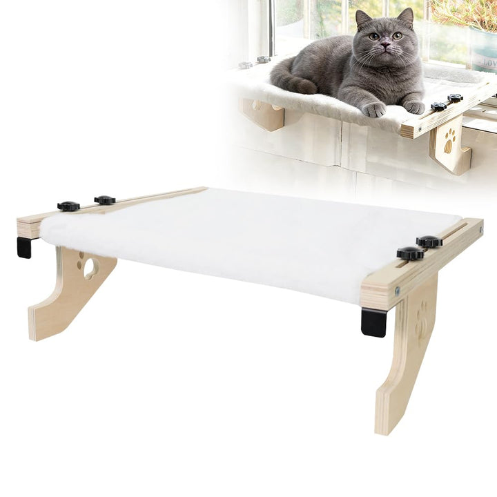 Heizungsliege Hängende Katzenhängematte, Katzen Fensterliege mit Montagezubehör Balkon Katzenbett We