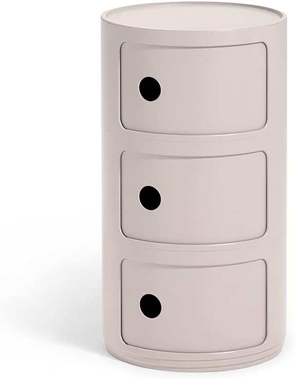 Kartell Componibili Bio, Container 3-fächer, Crémefarben 3-fächer Bio Crémefarben, 3-fächer Bio Crém