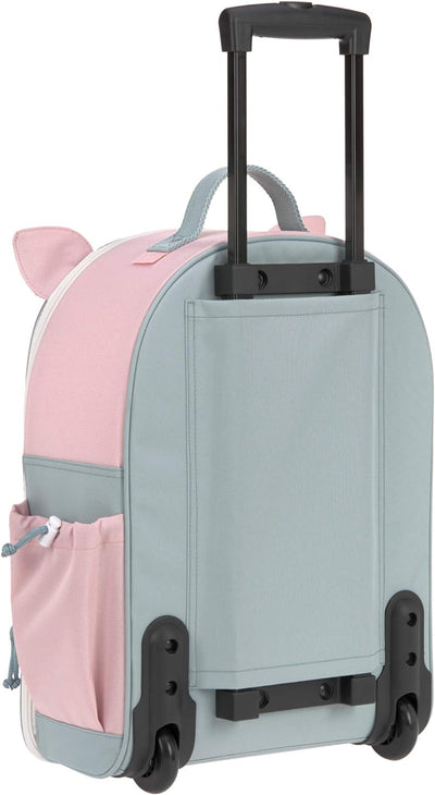 LÄSSIG Kinderkoffer Trolley Reisekoffer mit Teleskopstange und Rollen ab 3 Jahre, 45 cm, 17 L/Trolle