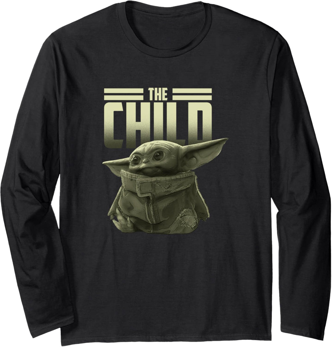 Star Wars The Mandalorian The Child Portrait V1 Langarmshirt