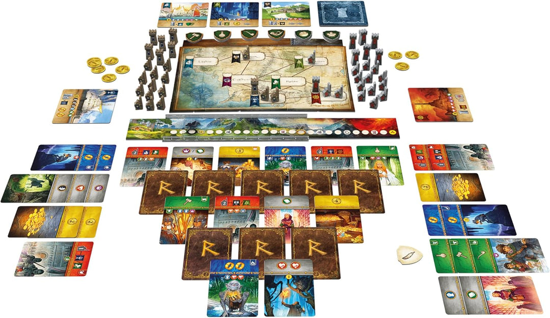 Repos Production - Der Herr der Ringe: Duell um Mittelerde Brettspiel - Strategisches Brettspiel für