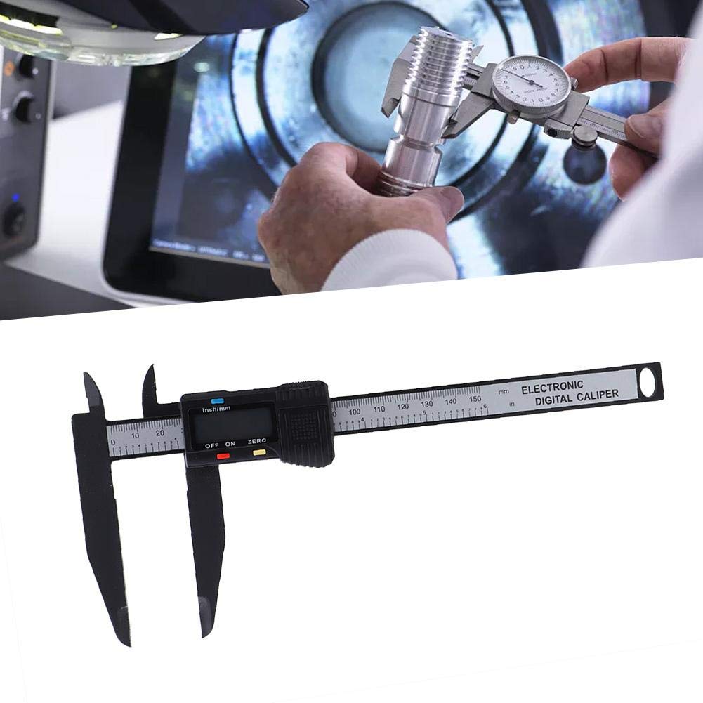 Digitaler Messschieber, 150 mm/300 mm Digitaler Messschieber aus Carbon mit Langem Messwerkzeug für