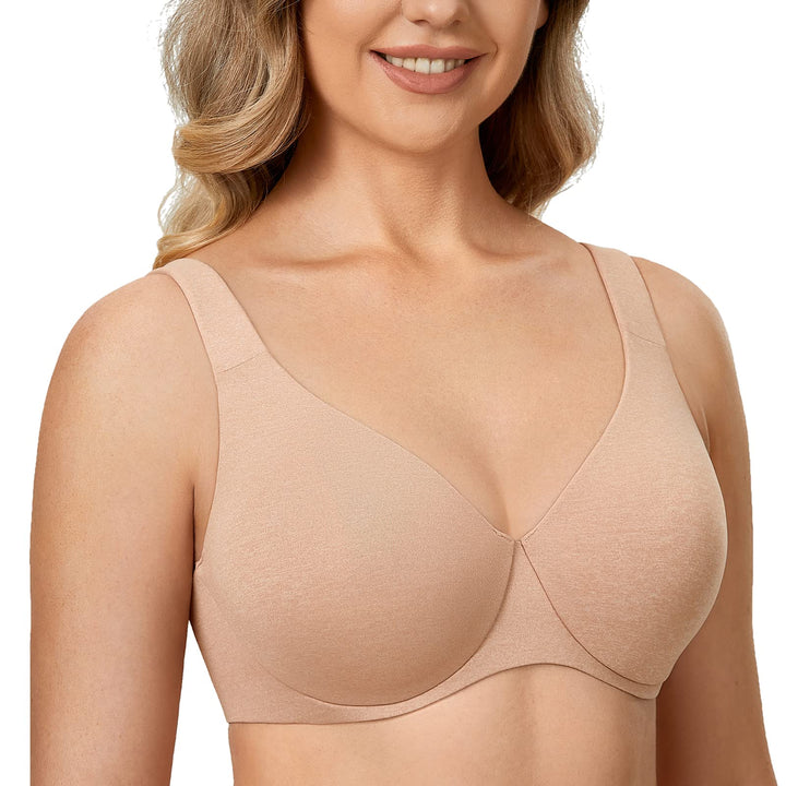 DELIMIRA AISILIN Damen Minimizer BH mit Bügel ohne Polster Vollschalen Grosse Grössen Unterwäsche 85