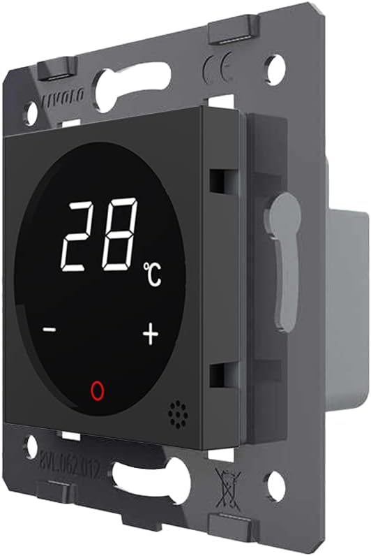 LIVOLO Raumthermostat Thermostat mit Glas Rahmen für Heizung Fussbodenheizung optional mit Bodenfühl