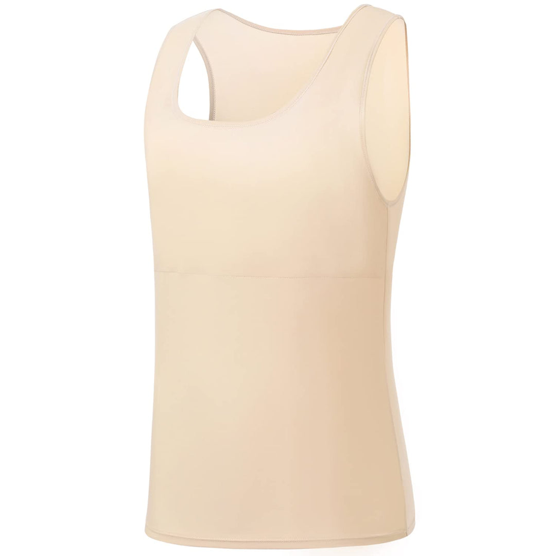 Brust Binder für Transgender FTM Cosplay Atmungsaktive Halb Trans Binder BH Nude 3XL, Nude 3XL