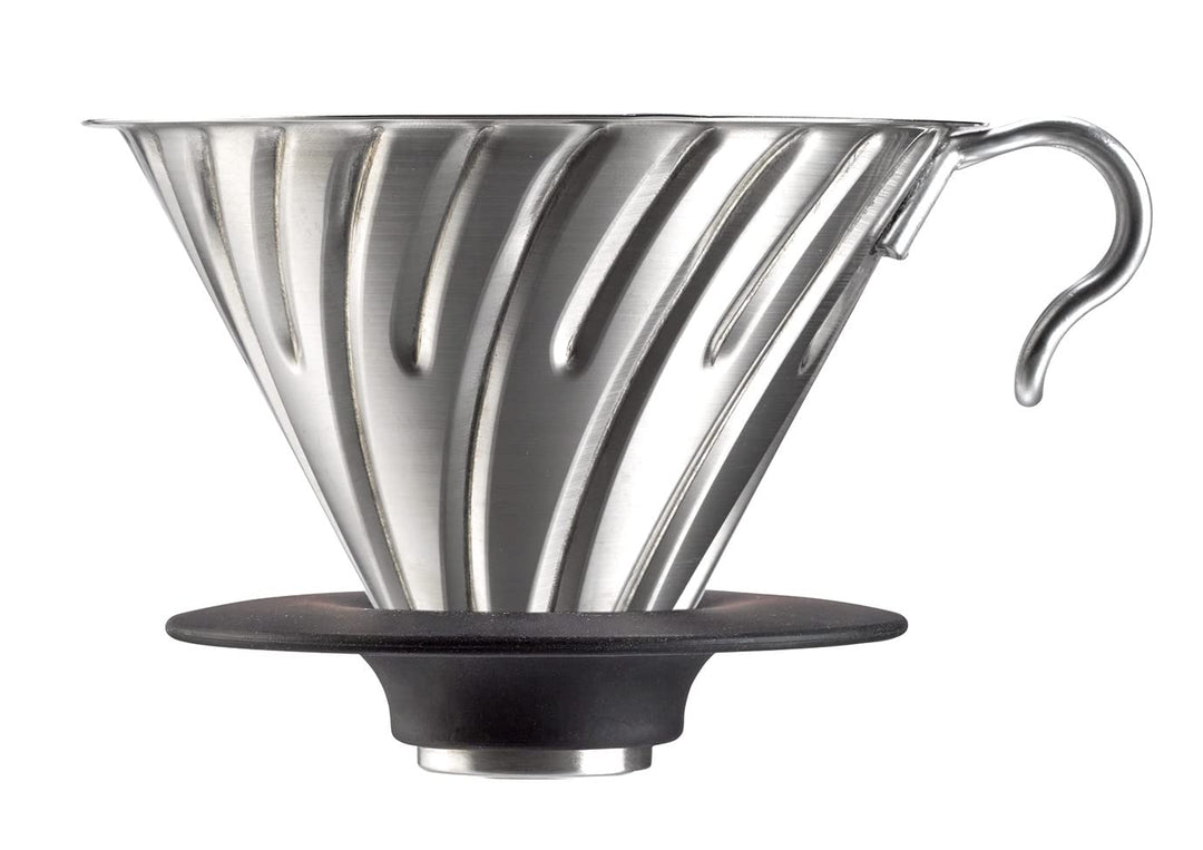 Hario V60 Metall-Kaffeetropfer Silber 02 Metall, Silber 2 Metall