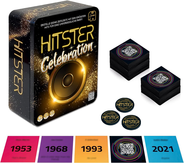 Hitster Celebration, EIN Party- und Kartenspiel für Erwachsene und Familien - 2 bis 10 Spieler ab 16