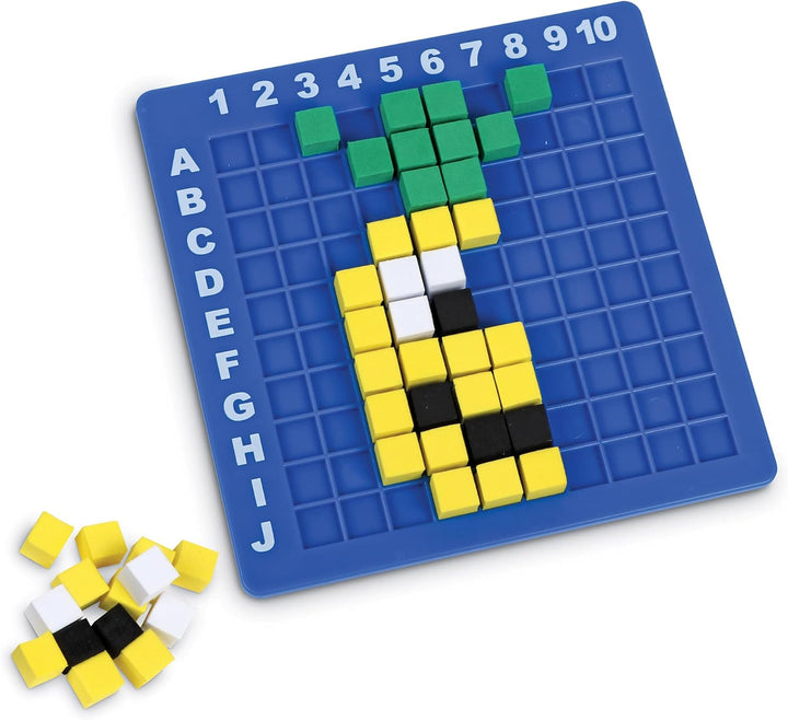 Learning Resources STEM Explorers Anspruchsvolle Pixel-Kunst, 402-teilig, ab 5 Jahren, Mint-Spielzeu