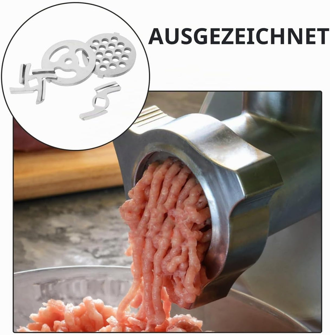 VALICLUD Edelstahl Fleischwolf Ersatzteile Messer und Lochscheibe Zubehör für Elektrische Küchenmasc